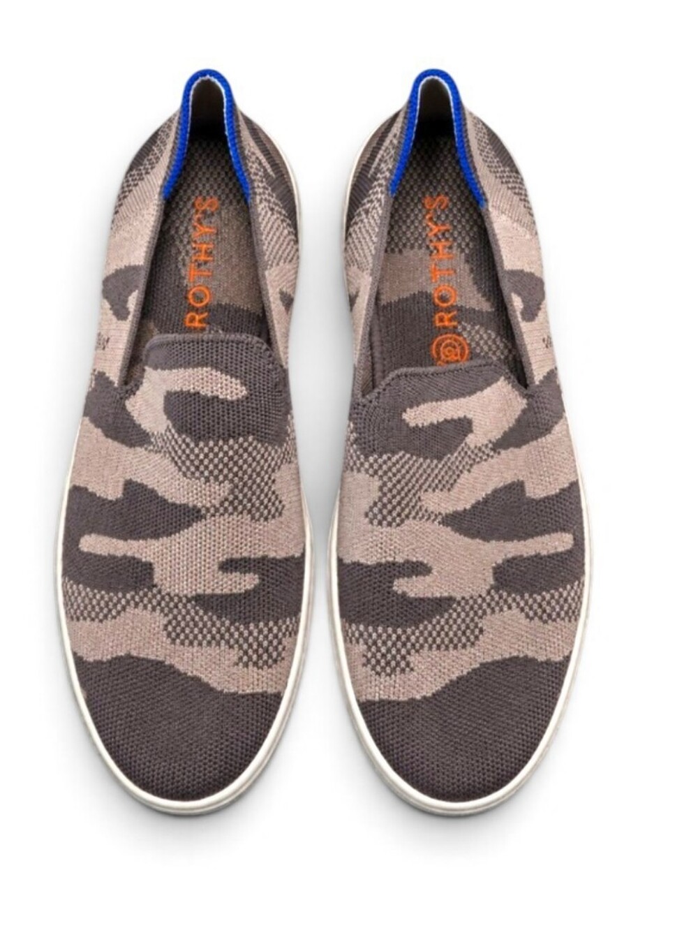 Rothy's The Sneaker Taupe Camo Slip On